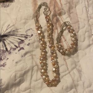 Fresh water pearl Bracelet & necklace